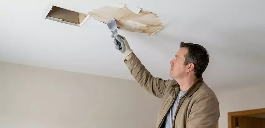 Dry Ceiling After Water Leak in Morganton