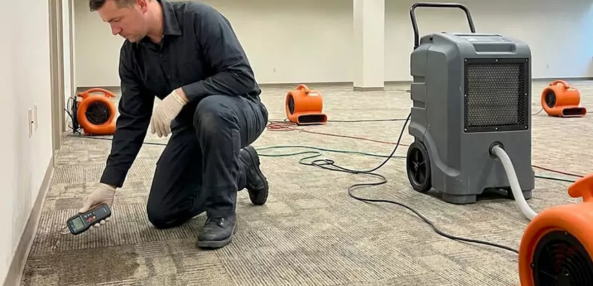 Drying Carpet Padding After Flood in Morganton